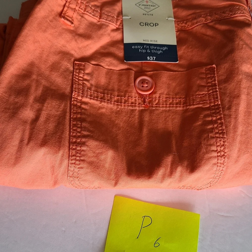 NWT St.John's bay women's capri Pants crop sz 10P - Picture 10 of 10